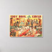 Eddy Brothers Circus Poster Canvas Afdruk (Voorkant)