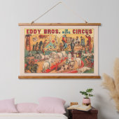  Eddy Brothers Circus Poster Hangend Wandkleed (Slaapkamer)
