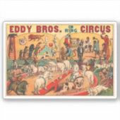  Eddy Brothers Circus Poster Sticker (Voorkant)