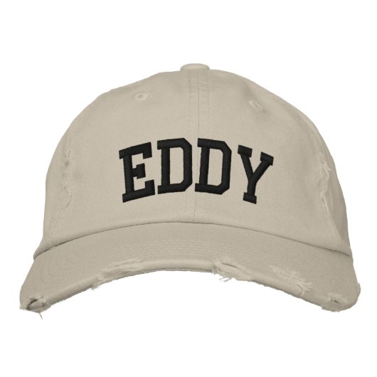 Eddy geborduurd Pet (Voorkant)