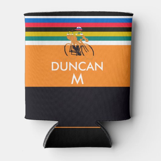 eddy merckx jersey kleuren op maat van het cyclisc blikjeskoeler (Voorkant)