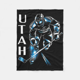 Eddy's Canyon Hockey Uni-volwassene Utah Hockey Fleece Deken