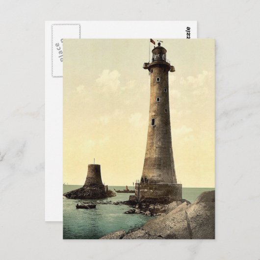 Eddystone Lighthouse, Plymouth, Engeland klassiek  Briefkaart (Voorkant / Achterkant)