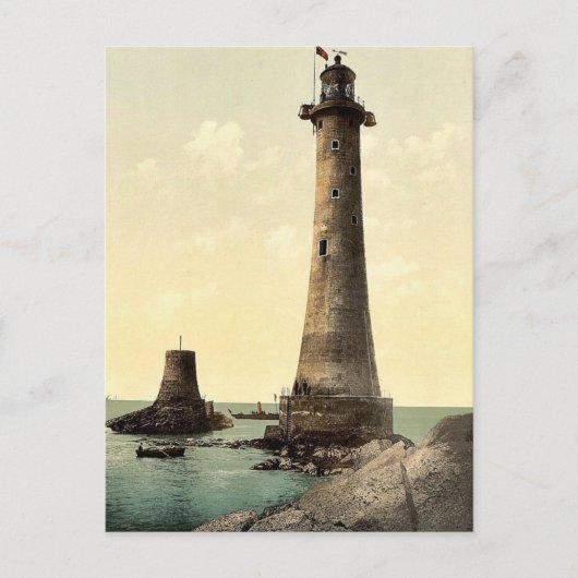 Eddystone Lighthouse, Plymouth, Engeland klassiek Briefkaart (Voorkant)