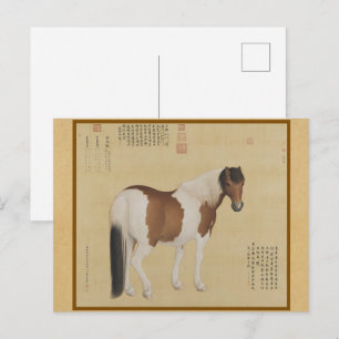 Edel Gespotte Hings - Traditionele Zijdeprint Briefkaart