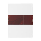 Edel gotisch hart met bloemen uitnodigingen wikkel (Achterkant Voorbeeld)