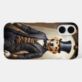 Edel gouden retriever-hond in victoriaanse jurk Case-Mate iPhone case (Achterkant (horizontaal))