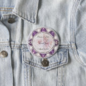 Edel huwelijk ronde button 7,6 cm (In situ)