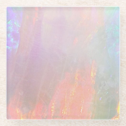 Edel opaal glazen onderzetter (Voorkant)