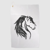 Edel Paardenhoofd Golfhanddoek (Voorkant)
