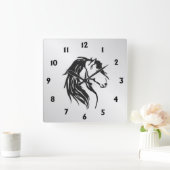 Edel Paardenhoofd Vierkante Klok (Huis)
