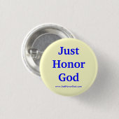Edelachtbare God Button (Voorkant /achterkant)