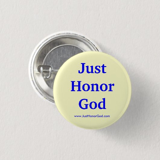 Edelachtbare God Button (Voorkant /achterkant)