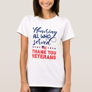 Edelachtbare iedereen die de militaire vlag heeft t-shirt