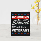 Edelachtbare iedereen die heeft gediend, bedankt V Kaart (Gele Bloem)