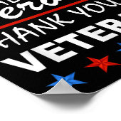 Edelachtbare iedereen die heeft gediend, bedankt V Poster (Hoek)