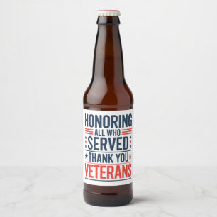 Edelachtbare iedereen die heeft gediend Hartelijk  Bier Etiket