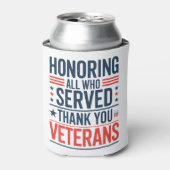 Edelachtbare iedereen die heeft gediend Hartelijk Blikjeskoeler (Blikje Voorkant)