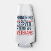 Edelachtbare iedereen die heeft gediend Hartelijk  Flesjeskoeler (Voorkant)