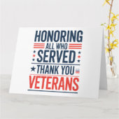 Edelachtbare iedereen die heeft gediend Hartelijk  Kaart (Gele Bloem)