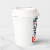 Edelachtbare iedereen die heeft gediend Hartelijk  Papieren Bekers (Rechts)