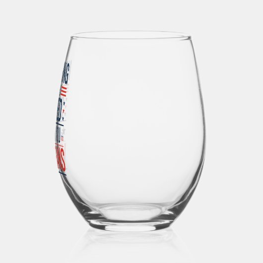 Edelachtbare iedereen die heeft gediend Hartelijk  Wijnglas Zonder Voet (Rechts)