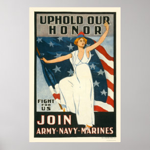 Edelachtbare: Join Army-Navy-Marines Poster