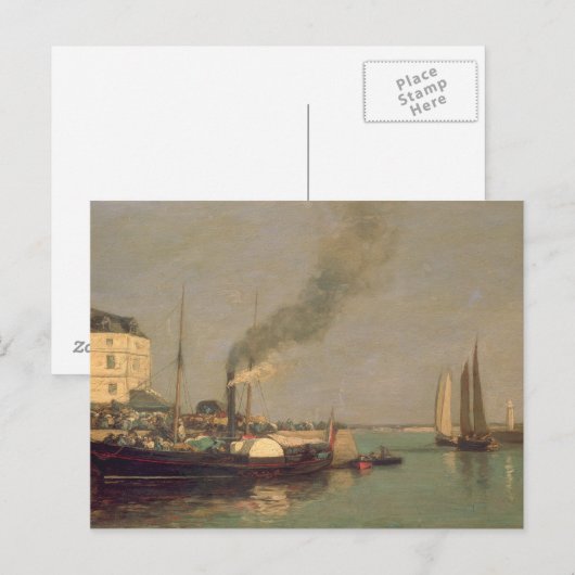 Edelachtbare. La Jetee, 1854-57 (olie op het panee Briefkaart (Voorkant / Achterkant)