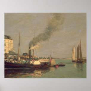 Edelachtbare. La Jetee, 1854-57 (olie op het panee Poster