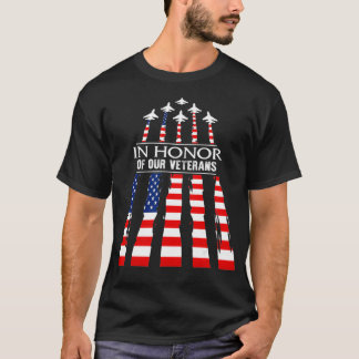 Edelachtbare van onze Veteranendag Red Poppy Flowe T-shirt