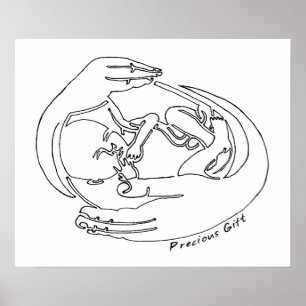 Edelachtig Gift One Line Design Poster