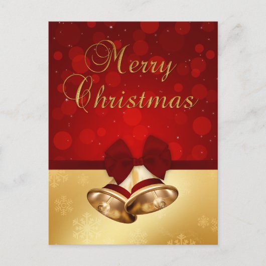 Edelachtig gouden kerstcadeaubonen Briefkaart (Voorkant)