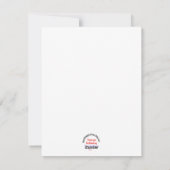 Edelachtverpleegster - Hartelijk dank Feestdagenkaart (Achterkant)