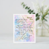 Edelachtverpleegster - Hartelijk dank Feestdagenkaart (Staand voorkant)