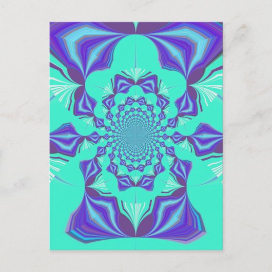 Edelblauw Briefkaart (Voorkant)