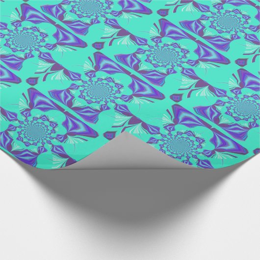 Edelblauw Cadeaupapier (Hoek)