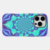 Edelblauw Case-Mate iPhone Case (Achterkant (horizontaal))