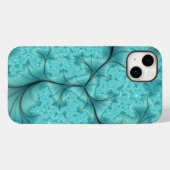 Edelblauw Case-Mate iPhone Case (Achterkant (horizontaal))