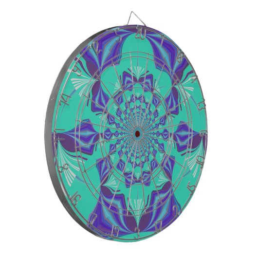 Edelblauw Dartbord (Voorkant Links)