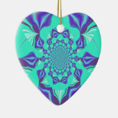 Edelblauw Keramisch Ornament (Rechts)