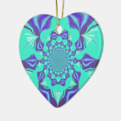 Edelblauw Keramisch Ornament (Links)