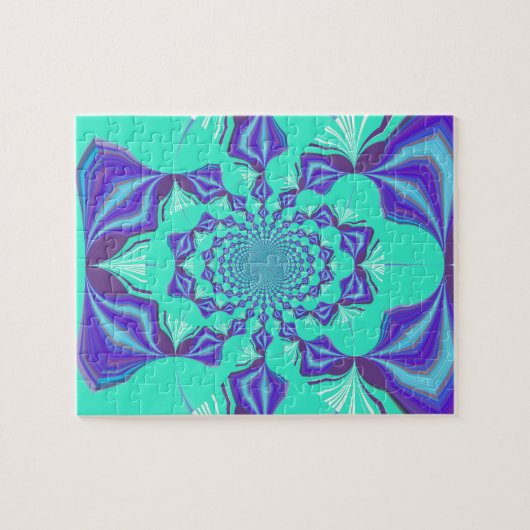 Edelblauw Legpuzzel (Horizontaal)