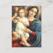 Edelbloed St. Gertrude Gebed Heilige Kaarten Visitekaartje (Voorkant)