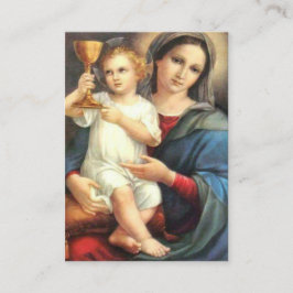 Edelbloed St. Gertrude Gebed Heilige Kaarten Visitekaartje