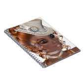 edele Afrikaanse Amerikaanse vrouw Notitieboek (Rechterzijde)