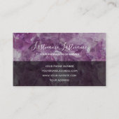 edele amethyst luxe kristaljuwelen visitekaartje (Achterkant)
