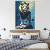 edele blik canvas afdruk (Insitu (Slaapkamer))