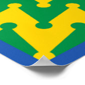Edele Contrada del Bruco (Rups) Palio Poster (Hoek)