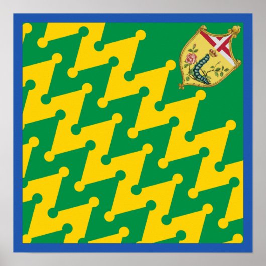 Edele Contrada del Bruco (Rups) Palio Poster (Voorkant)