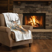 Edele Geweien: Watercolorkunst van Woudeland Fleece Deken